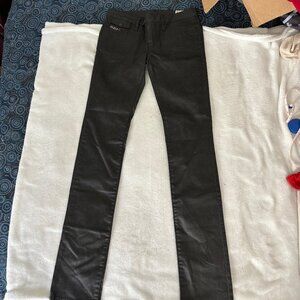 Genuine Diesel Livvy Biker Jeans - Leather look